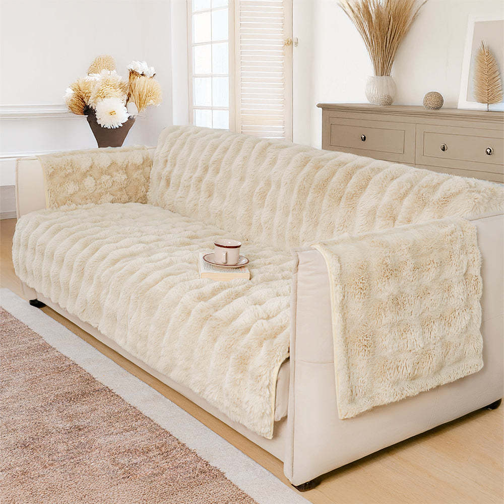 Waterproof Fluffy Soft Furniture Protector Sofa Cover-EverDry