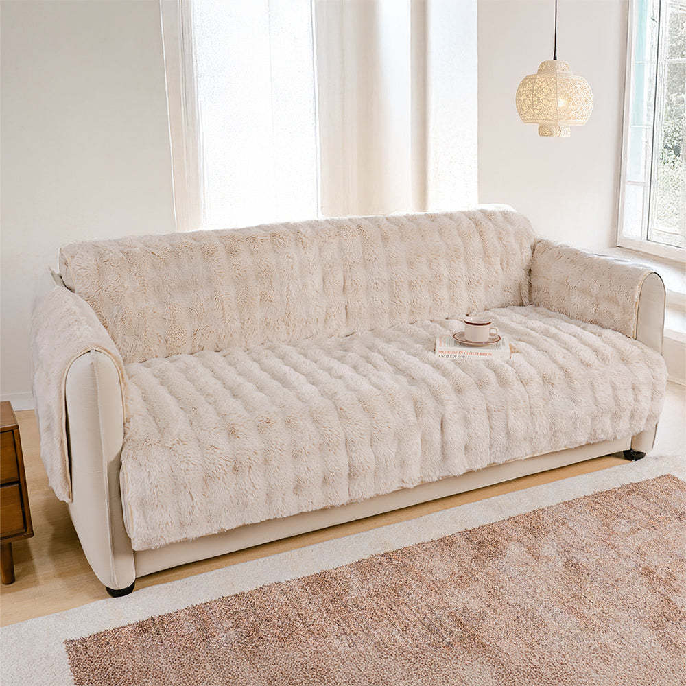 Waterproof Fluffy Soft Furniture Protector Sofa Cover-EverDry