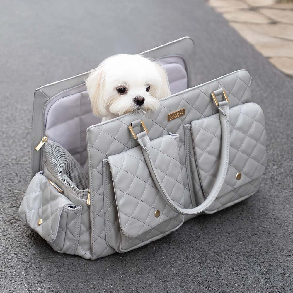 Large Carrying Stylish Multi Functional Human Dog Shared Travel Pet Ba FunnyFuzzy