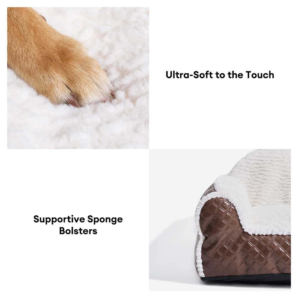 Classic Cosy Cushioning Pillow Bolster Dog Sofa Bed - Couch Potato