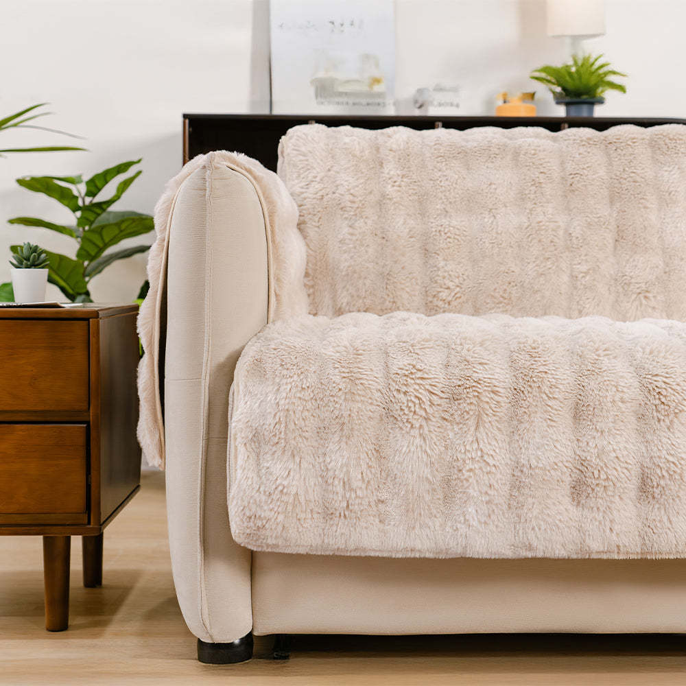 Waterproof Fluffy Soft Furniture Protector Sofa Cover-EverDry