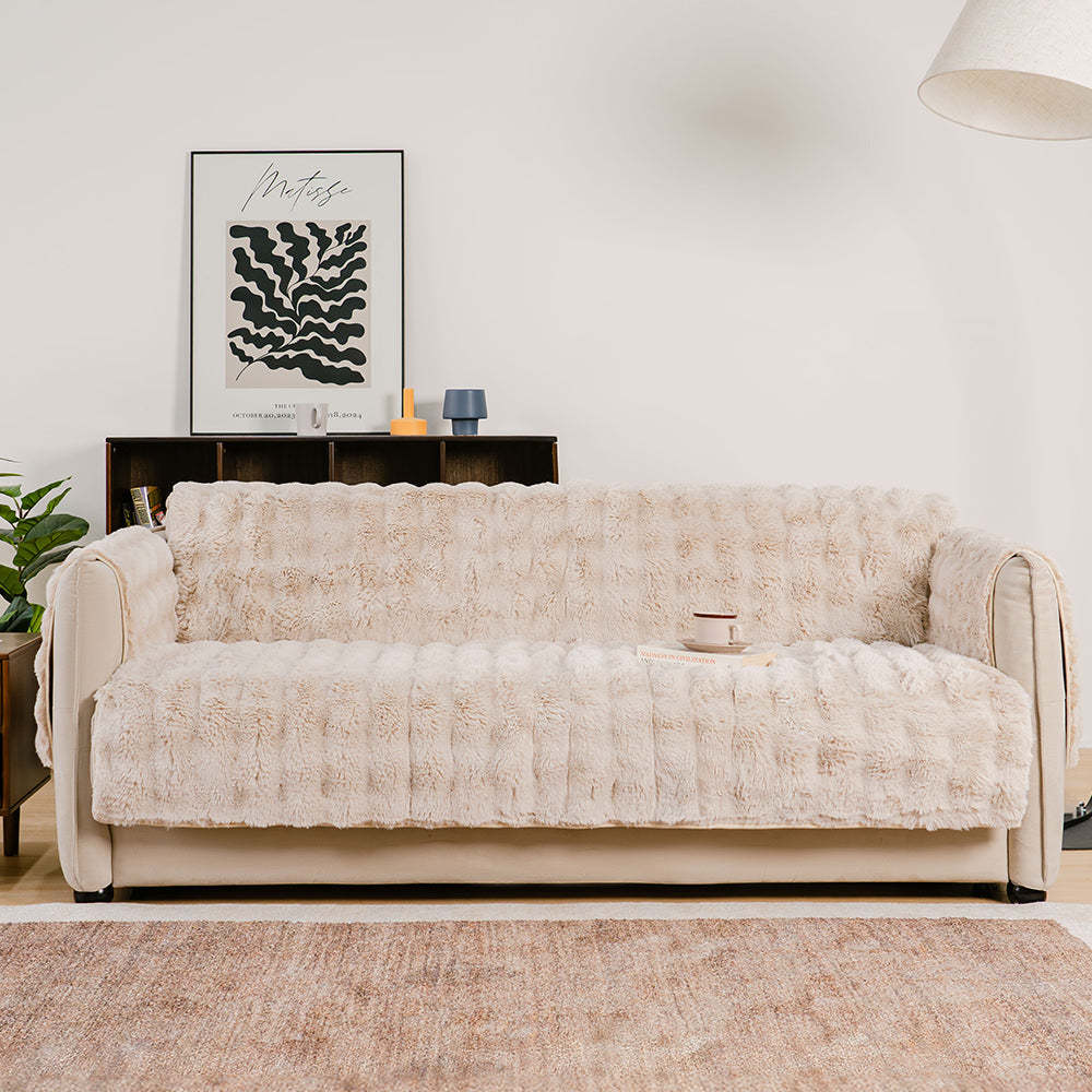 Waterproof Fluffy Soft Furniture Protector Sofa Cover-EverDry