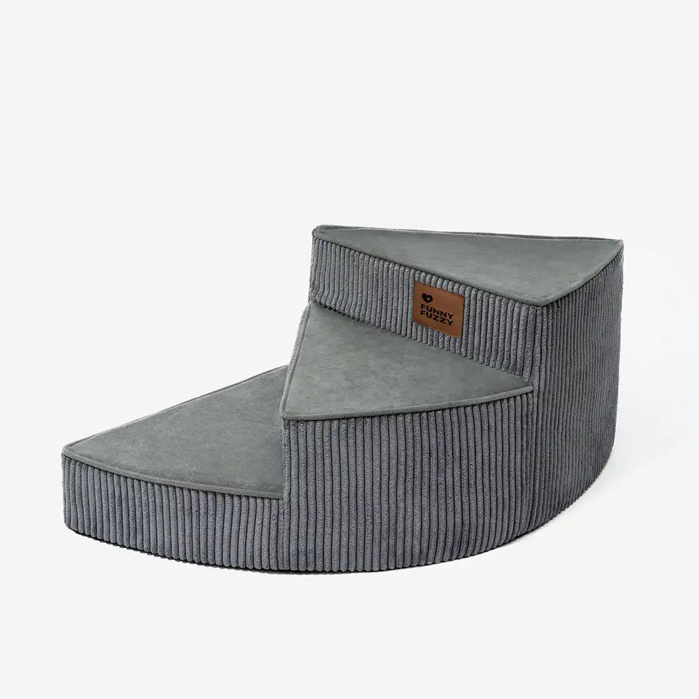 Cosy Corduroy Joint-Friendly Removable Spiral Pet Steps - CreamyStep