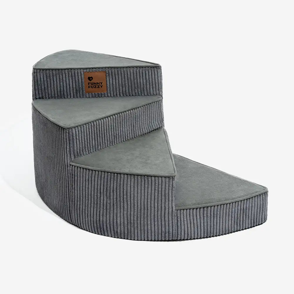 Cosy Corduroy Joint-Friendly Removable Spiral Pet Steps - CreamyStep