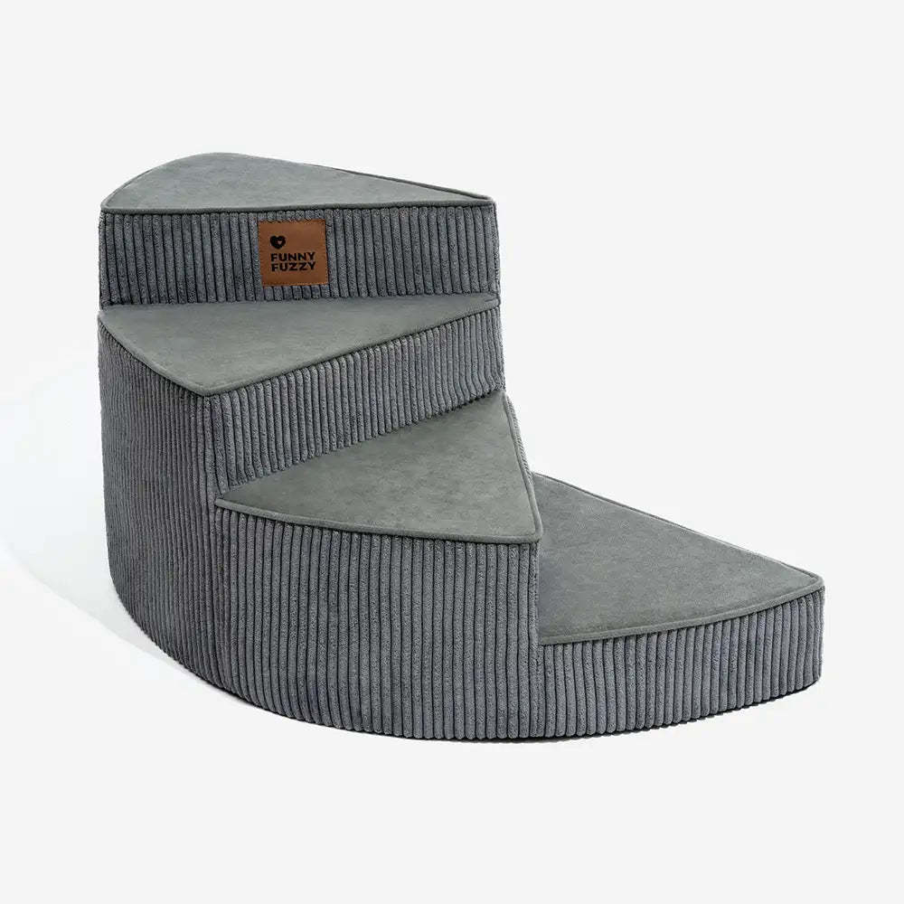 Cosy Corduroy Joint-Friendly Removable Spiral Pet Steps - CreamyStep