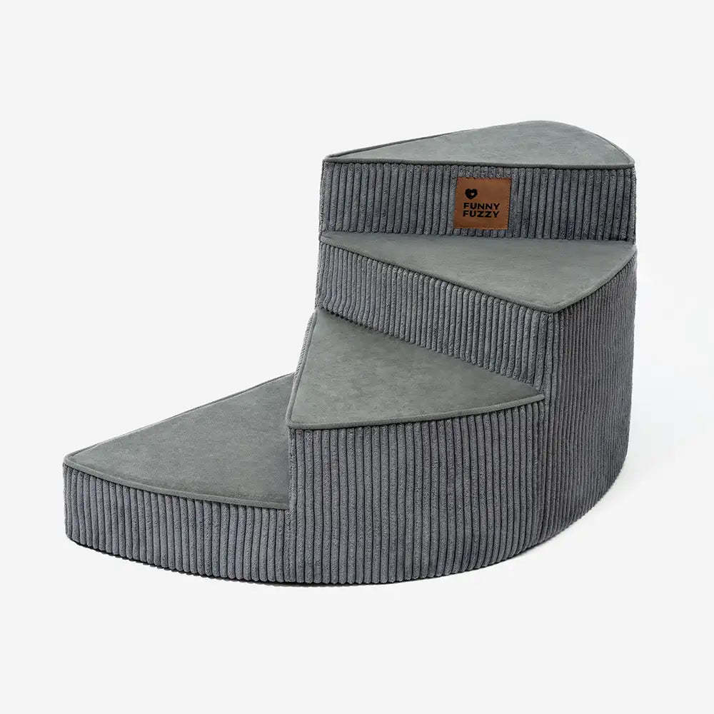 Cosy Corduroy Joint-Friendly Removable Spiral Pet Steps - CreamyStep