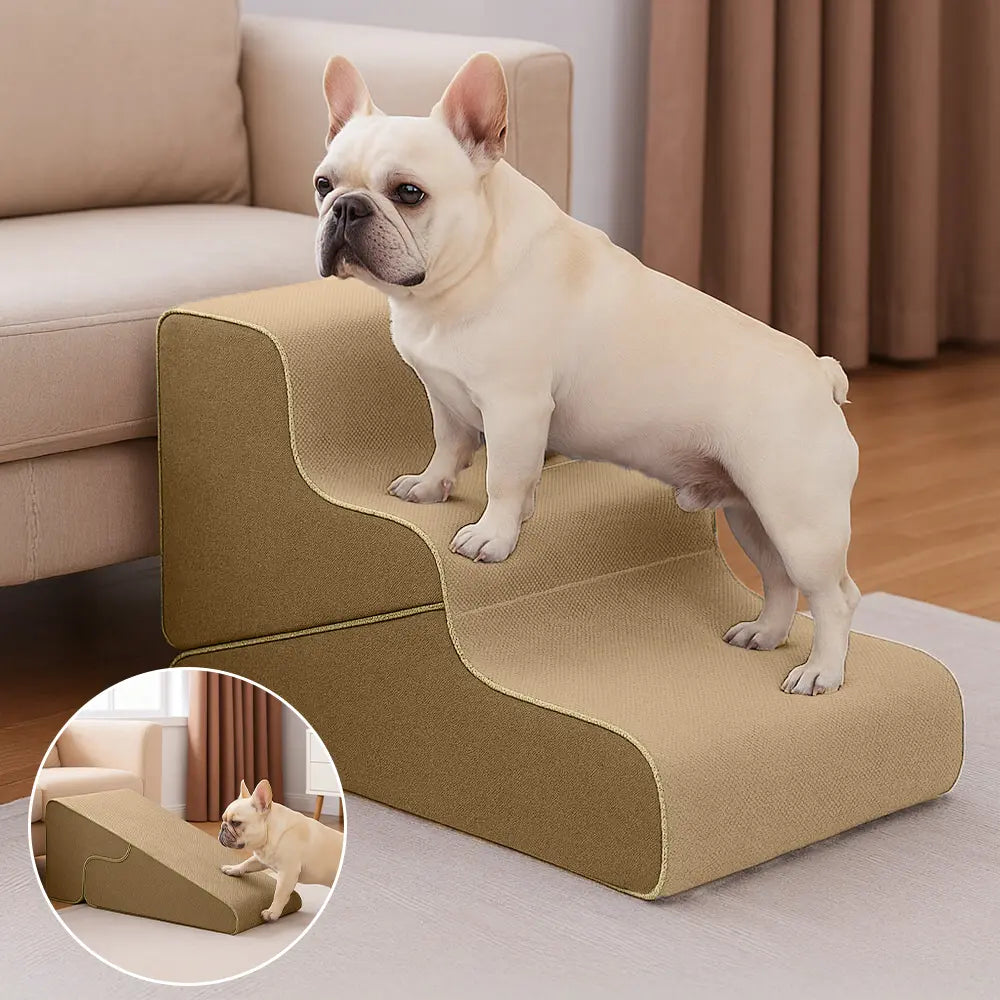 Multifunctional 2-in-1 Foldable Dog Steps with Ramp Mode