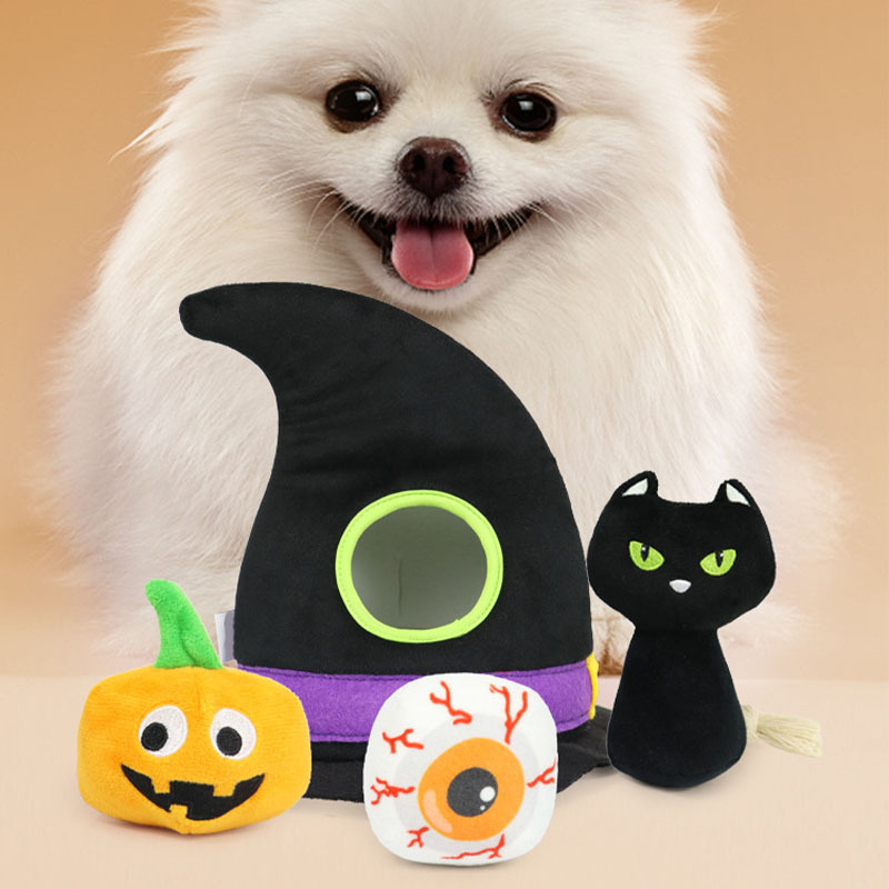 Halloween Dog Toy Squeaky Four-Piece Set Toy