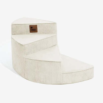 Cosy Corduroy Joint-Friendly Removable Spiral Pet Steps - CreamyStep