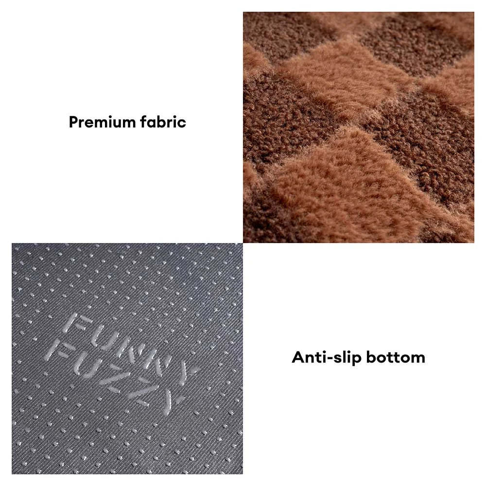 Chequered Fluffy Removable Orthopaedic Dog Bolster Bed – CosyNest