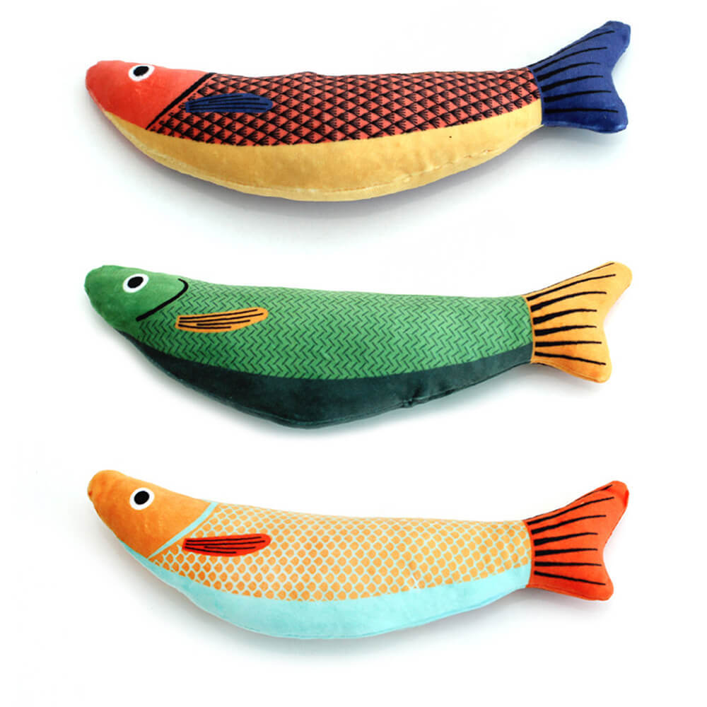 Realistic Colourful Fish Self-Play Catnip Cat Toys