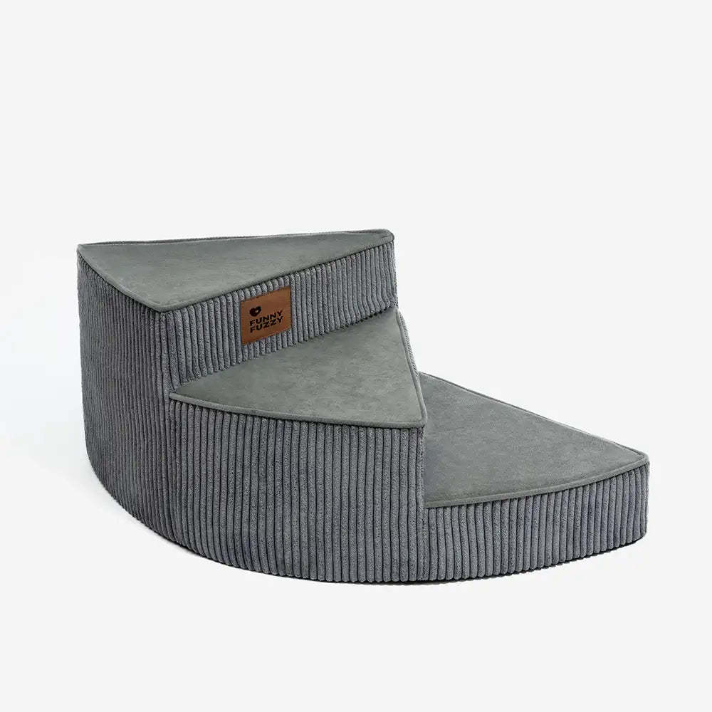 Cosy Corduroy Joint-Friendly Removable Spiral Pet Steps - CreamyStep