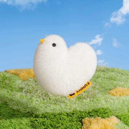FUNNYFUZZY Peace Dove Plush Squeaky Dog Toy