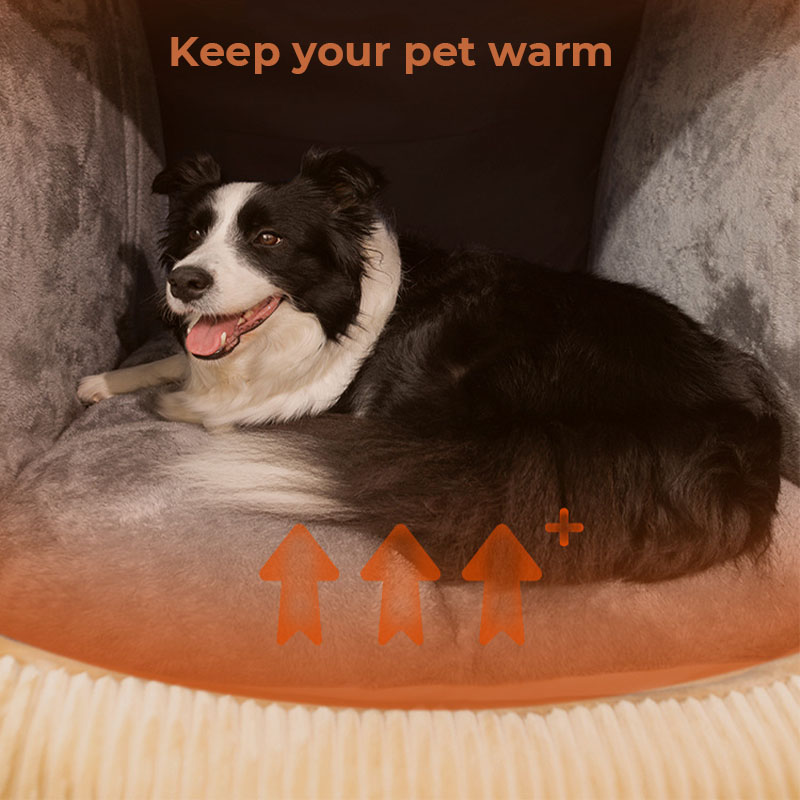 Warm Flannel Dog Tent Bed