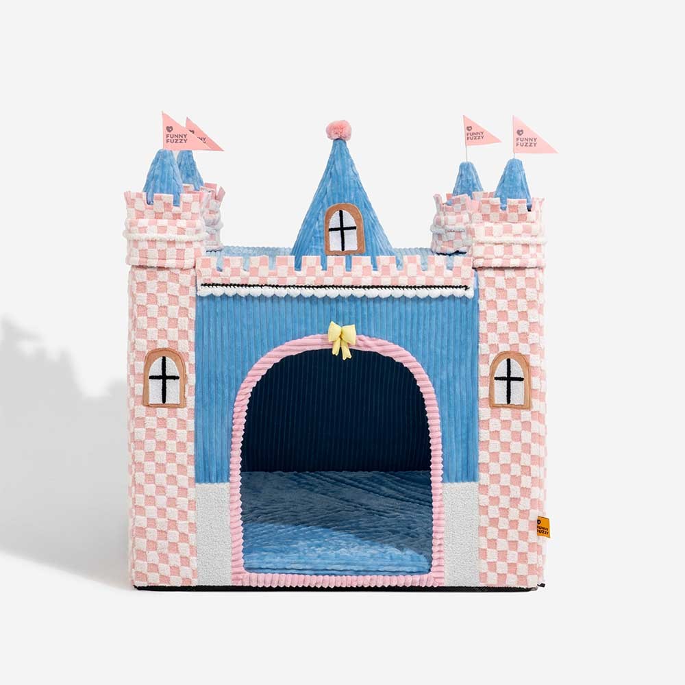 FUNNYFUZZY Cosy Orthopaedic Kids Indoor Play Tent Dog Tent Bed - Fairytale Dreamland