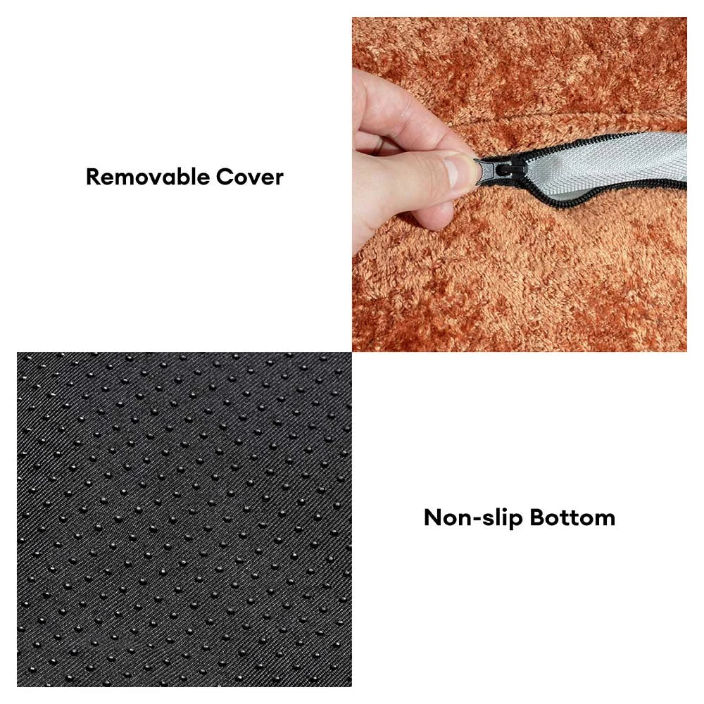 Luxe Diamond Velvet Removable Orthopaedic Donut Dog Bed With Pillow - DreamNest