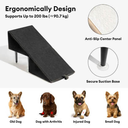 2-in-1 Convertible Wooden Home Step Stool Dog Ramp Steps