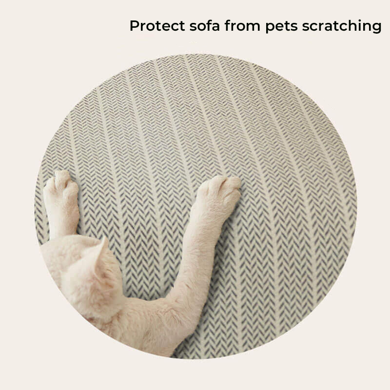 Solid Colour Chenille Anti-scratch Herringbone Sofa Cover