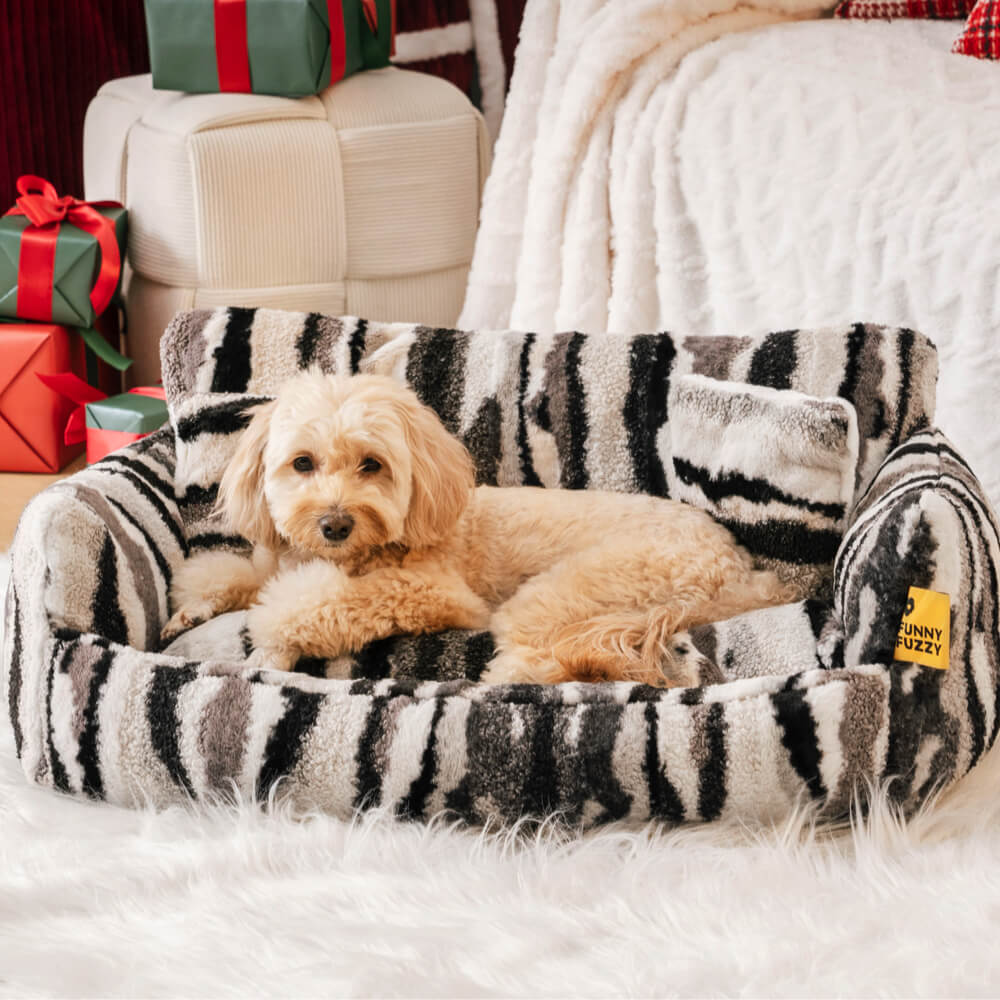 Nordic Fluffy Extra Large Cosy Dog & Cat Sofa Bed-FunnyFuzzyUK