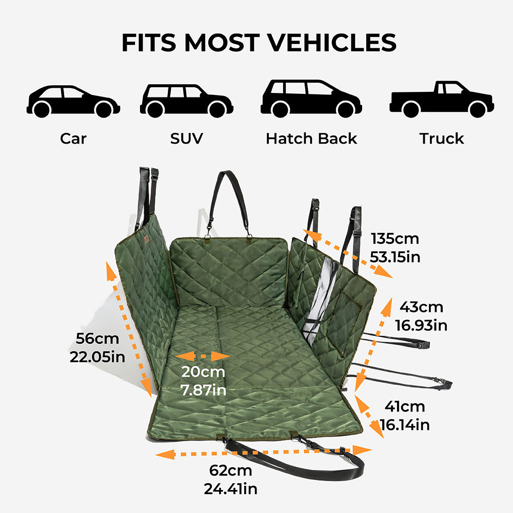 Mobile Bedroom Extra-Large Full Coverage Dog Back Seat Extender - Ideal for Travel & Camping-FunnyFuzzy