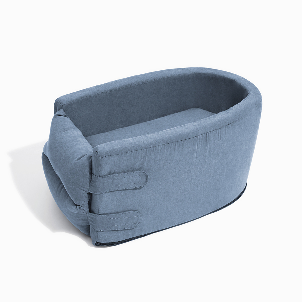 Suede Oval Lookout Console Pet Car Seat-FunnyFuzzyUK