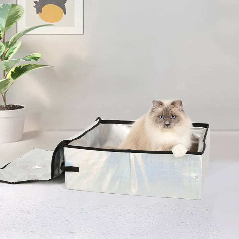Portable Foldable Waterproof Aluminium Foil Cat Litter Box