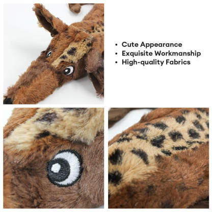 Plush Animal Interactive Squeaky Durable Chew Dog Toy