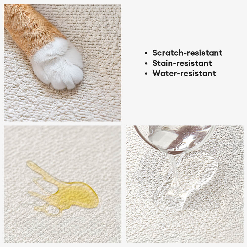 Waterproof Teddy Fleece Non-Slip Straight Sofa Cover