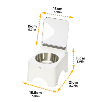 Touch-Free Induction Dustproof Neck Guard Pet Feeder