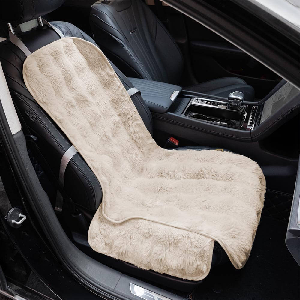 Fluffy Cosy Calming Pet Blanket Car Seat Protector Cover - Sure step