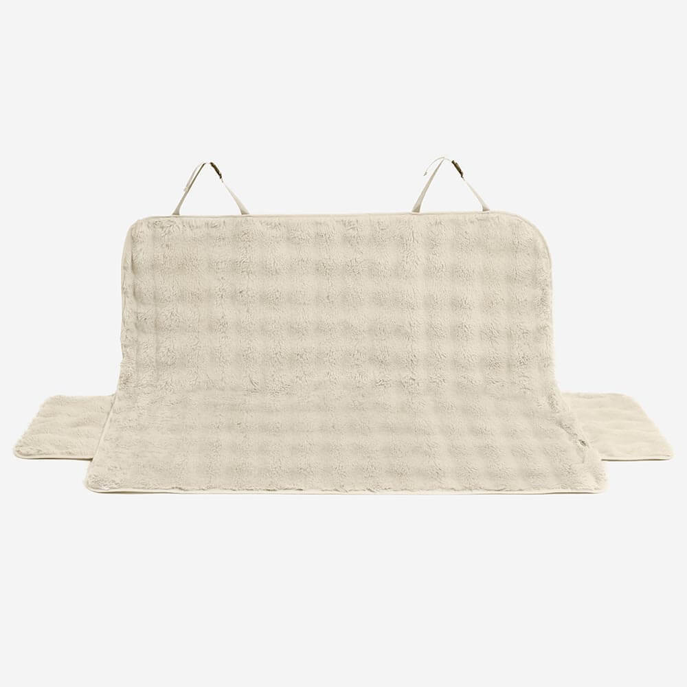 Fluffy Cosy Calming Pet Blanket Car Seat Protector Cover - Sure step