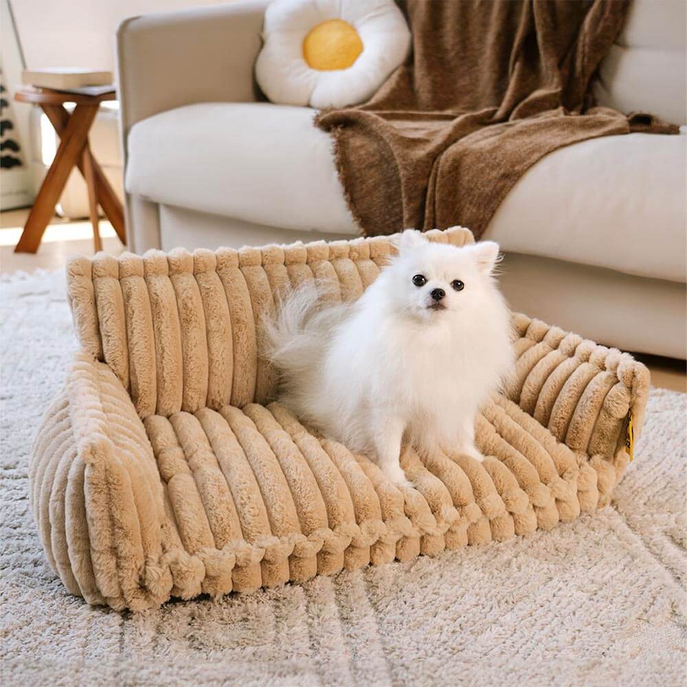 Large Washable Fluffy Orthopaedic Soft Dog Sofa Bed Snoozy Dream