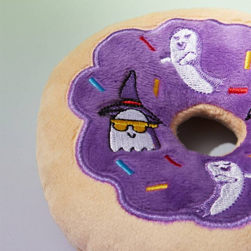 Halloween Donut Plush Dog Toy
