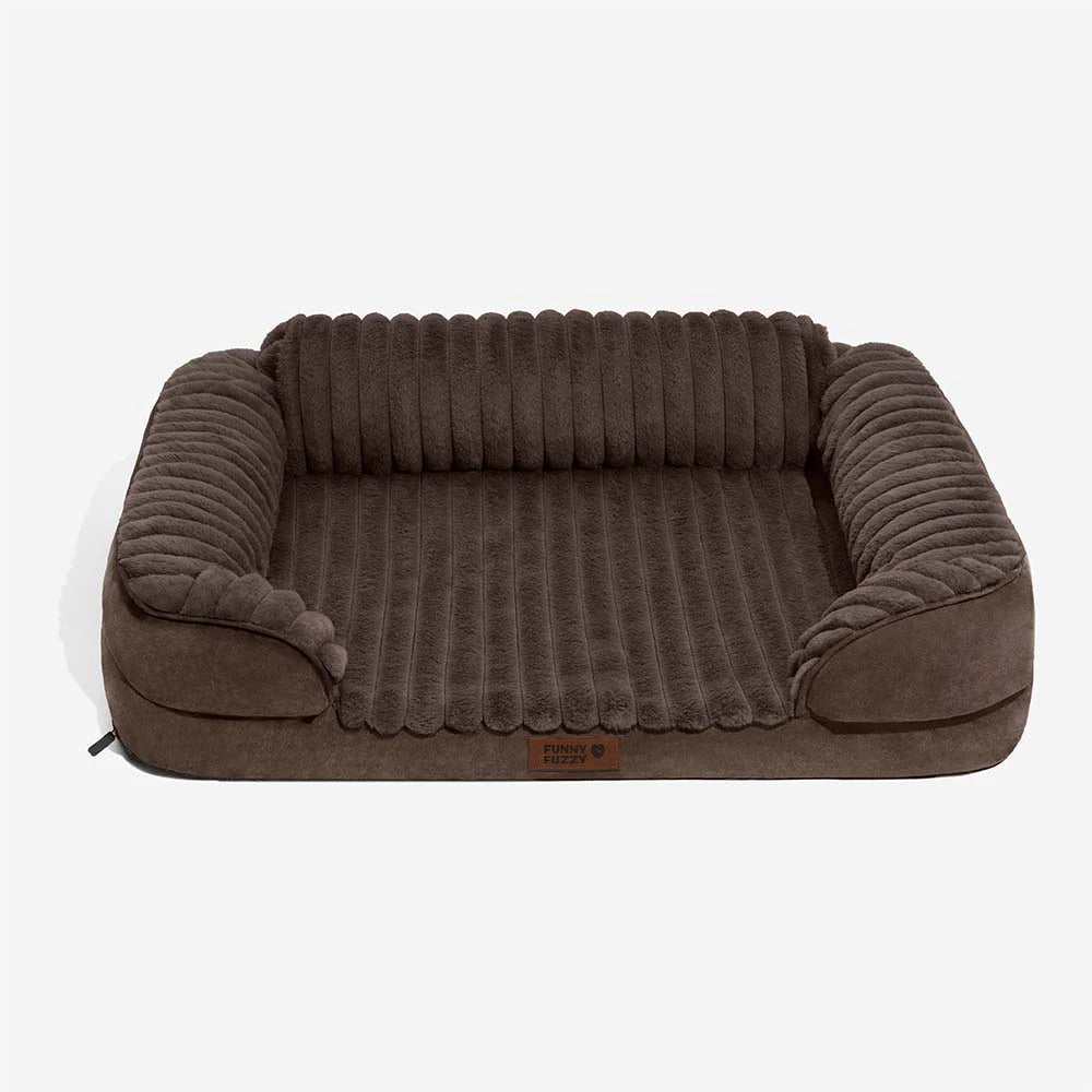 Fluffy Plush Orthopaedic Washable Bolster Dog Bed - ComfyPaws