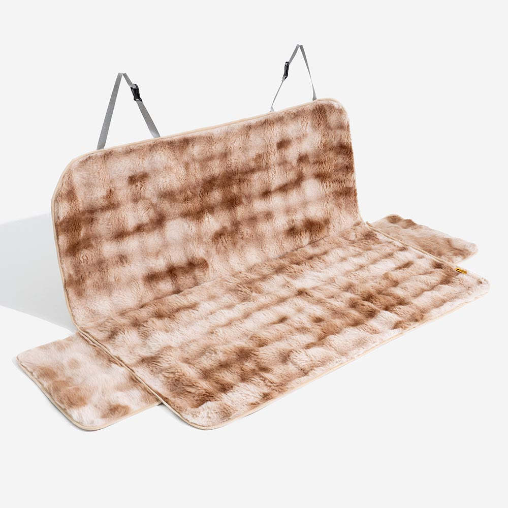 Fluffy Cosy Calming Pet Blanket Car Seat Protector Cover - Sure step