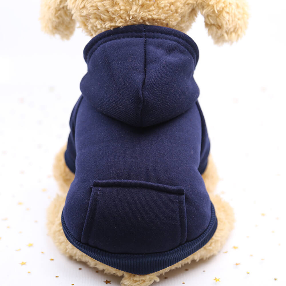 Autumn and Winter Pocket Sweatshirt Double Legs Sports Style Multicolour Pet Dog Clothes-FunnyFuzzy