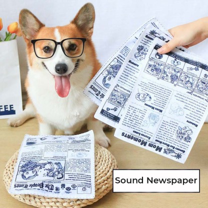 Realistic Newspaper Bite-resistant Dog Squeaky Toy