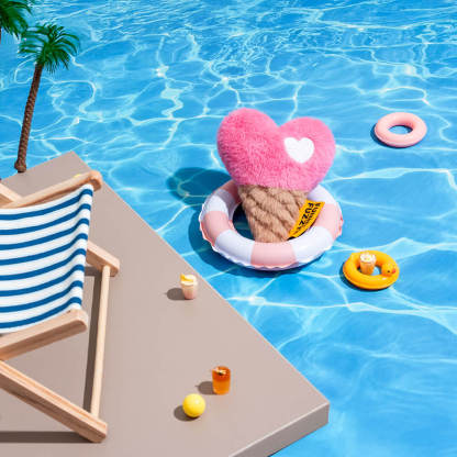 FUNNYFUZZY Plush Squeaky Dog Toy