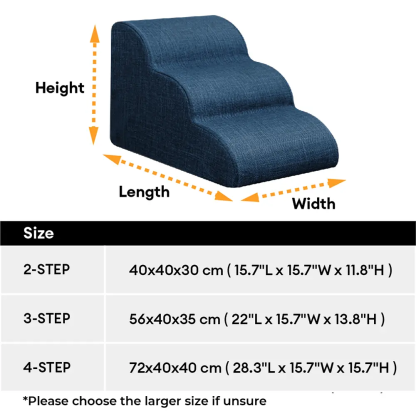 Faux Linen Anti-Scratch Joint Protection Dog Steps