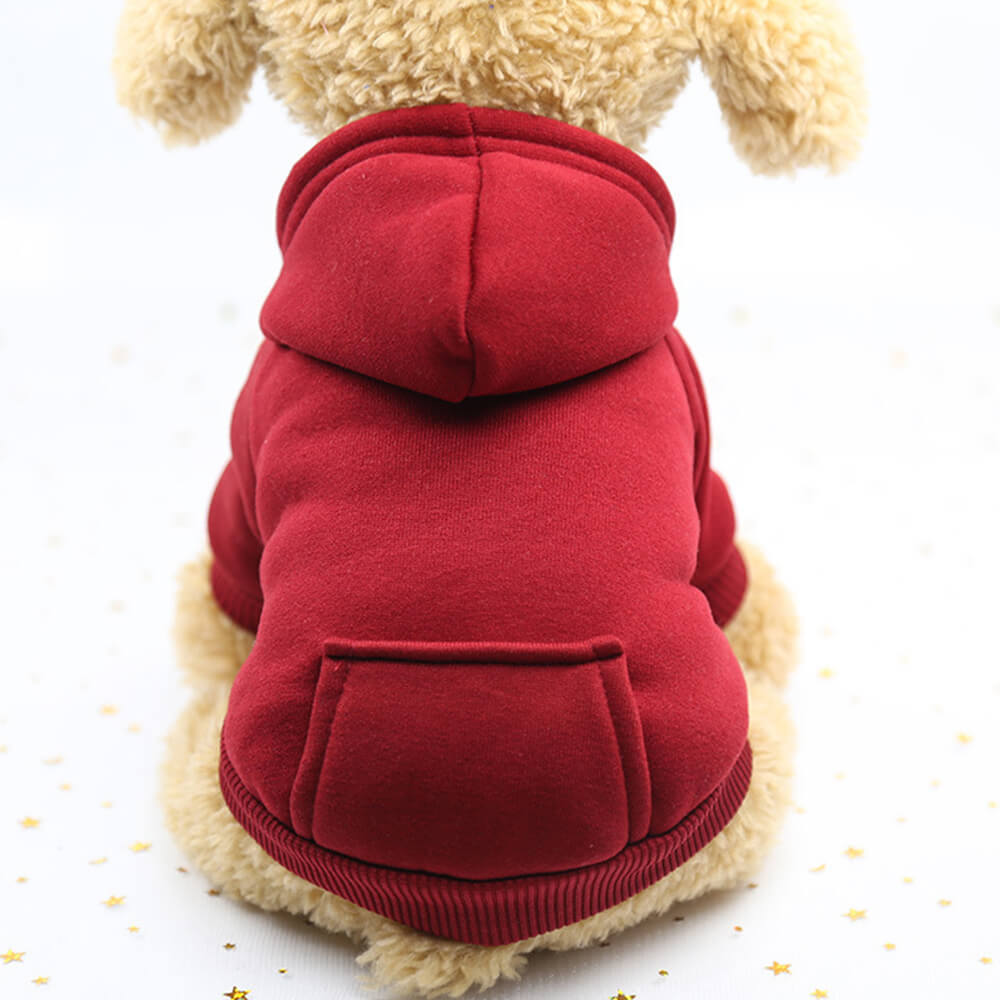 Autumn and Winter Pocket Sweatshirt Double Legs Sports Style Multicolour Pet Dog Clothes-FunnyFuzzy