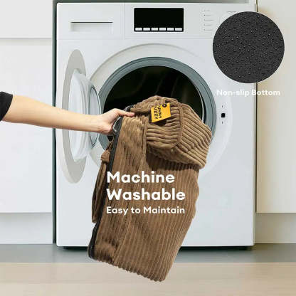 Corduroy Anti-Scratch Removable Orthopaedic Dog Bed with Pillow - ComfySofa