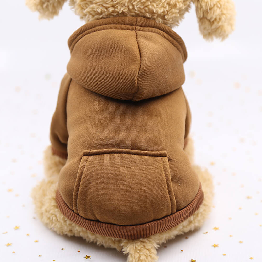 Autumn and Winter Pocket Sweatshirt Double Legs Sports Style Multicolour Pet Dog Clothes-FunnyFuzzy