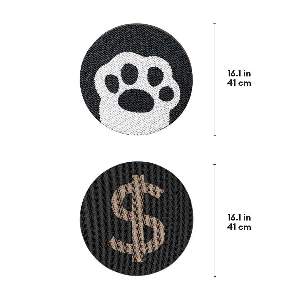 Dollar Pattern Double-Sided Cat Scratching Board