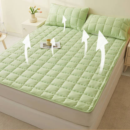 All-Seasons Breathable Quilted Non-Slip Mattress Topper