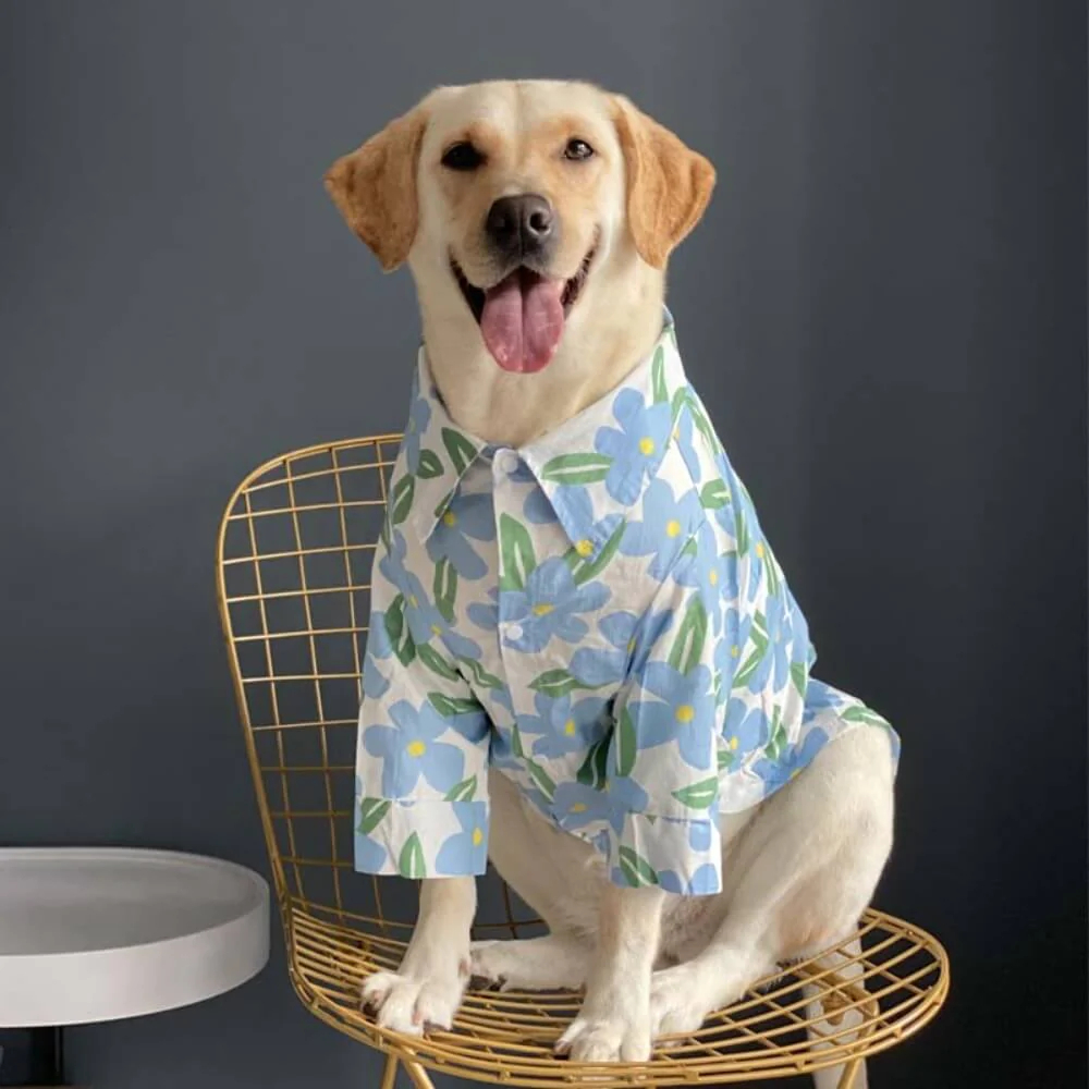 Charming Floral Shirt For Pets and Owner Matching Clothes