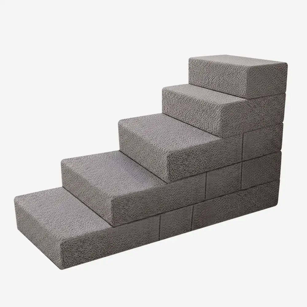 Chenille Durable Scratch-Resistant Foldable Blocks Multi-Level Dog Steps
