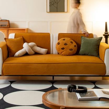 Chic Corduroy Furniture Protector Anti-slip Sofa Cover