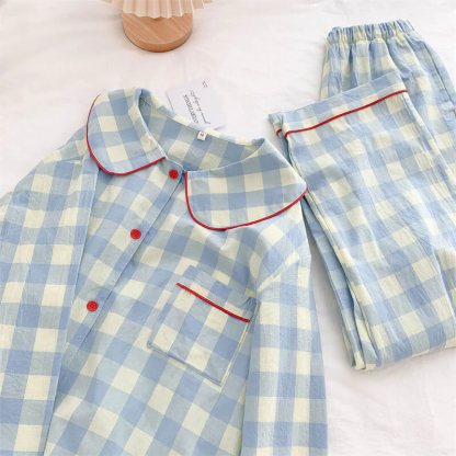 Chic Plaid Matching Pyjamas Set Dog And Owner Clothes