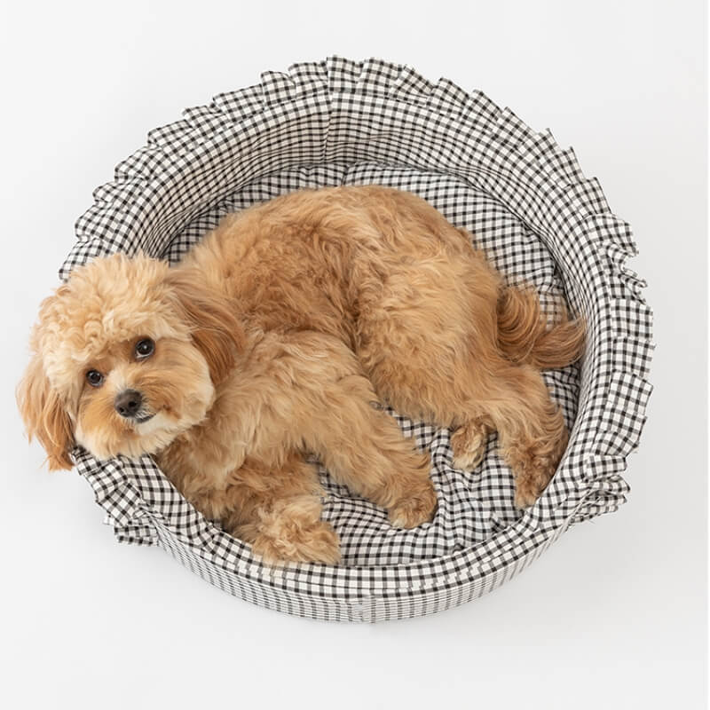Classic Checkered Orthopaedic Support Dog Bed