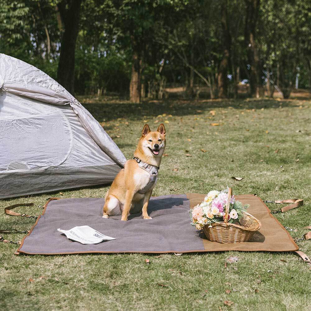 Classic Retro -Waterproof Camping & Car Dual-Use Back Seat Cover